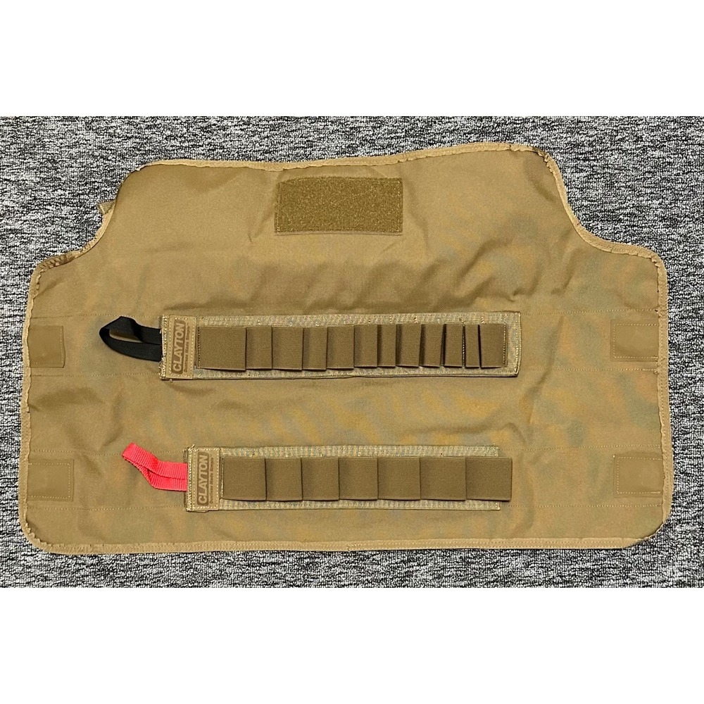 Clayton Dustless Made Simple Coyote Brown 30"x19" Standard SAE Socket Tool Roll